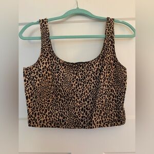 Leopard Print Crop Top